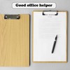 Spldsun Pack of 2 Clipboard Wooden Portable, Clipboard A4 Wood,
