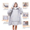 Mia&Coco Hoodie Blanket Women and Men, Oversized Hooded Blanket Hoodie