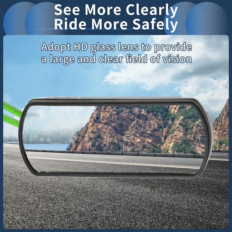 INFINAUTO Motorcycle Rear View Mirrors Bar End Side Mirrors Mount