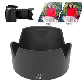 Lens Hood for AF S DX 55 200mm F/4 5.6G ED 85mm F/3.5G Lens HB 34 Reversible Camera Lens Shade Protector