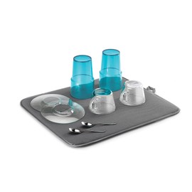 Metaltex Abtropfmatte, Polyester, Grau, 45 x 40 cm