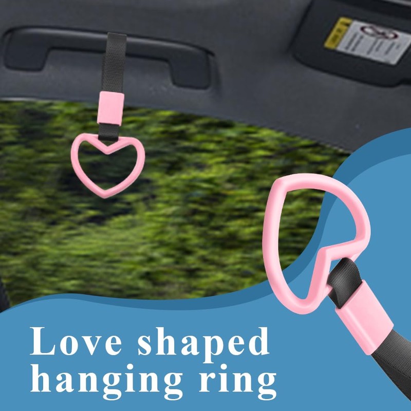 HAOBO Heart Handle Ring, Heart Hand Strap Drift Charm Rear
