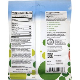 Alpinola Lozenges with Menthol, Essential Oils & VIT C, Sugar Free, 17Count