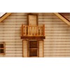 DESKTOP Wooden Model Kit Western House 2 by Young Modeler
