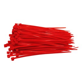 Pack of 100 Cable Ties Red 200 mm x 2.5 mm Craftsman Quality Cable Ties Short 8.1 kg Tensile Force