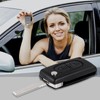 PAYFULLY 2 Button Car Key Shell Compatible with CE0536 Flip