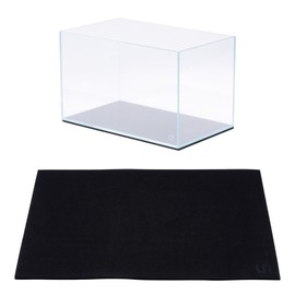 UNS Leveling Mat - 36x22cm | 14.17x8.66in, 5mm - Non-Slip Dense Foam Freshwater Saltwater Aquarium Mat for Planted Tanks, Marine Coral Reef, Turtle Reptile Enclosure, Betta Fish Shrimp Tank - Black
