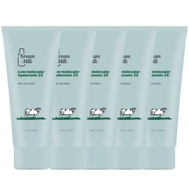 Cream Milk Low Molecular Hyaluronic Acid All-in-One Lotion, 5 Pieces, 100ml / 크림밀크 저분자 히알루론산 올인원 로션, 5개, 100ml