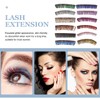 Healvian 6 Paar künstliche Wimpern mit Glitter Exstension Bunte Wimpern