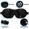 3D Adjustable Sleep Mask for Sleeping – Breathable Light-Blocking Eye