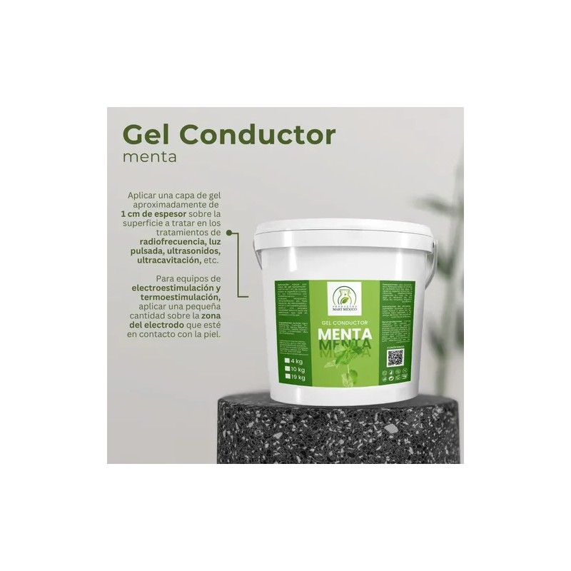 Gel Conductor Menta Productos Mart Mexico 10 kg Aparatología