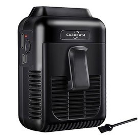 CAZOKASI Personal USB Rechargeable Waist Clip Fan - 8000mAh, 6-32 Hours Wearable Cooler for Traveling, Working, Outdoor, Office