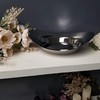 Lipper International Seascape Stainless Steel Large Hat Bowl 12", Mirror