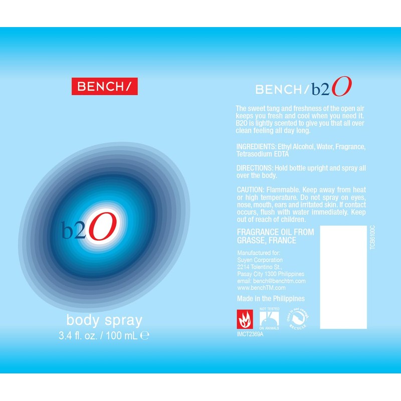 Bench B2O Body Spray 100ml