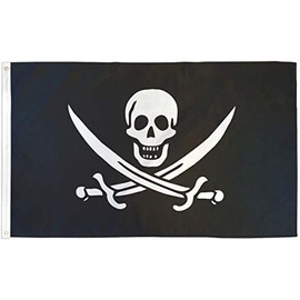 FlagsImp Jack Rackham Pirate Poly 2x3ft Flag, Multi