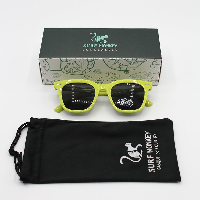 Surf Monkey Schwimmende Sonnenbrille für Damen und Herren, UV400, polarisiert,