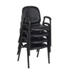 Regency Ace Vinyl Stack Chair, Black