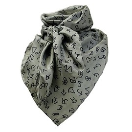 Wyoming Traders Sage Wild Rag with Brands, 34.5 inch by 34.5 inch Square