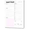 Daily Planner Notepad - A5 Calendar, Scheduler, Organizer with Priority,