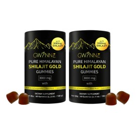 Gwynne Himalayan Pure Himalayan Gummies 3000mg Apto Para Hombres Y Mujeres 85 Oligoelementos Natural 60 Cápsulas 100% Ecológico 2pcs
