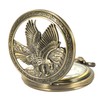 DerMacht Pocket Watch with Chain Oversized 50MM Quartz Steampunk Hollowed