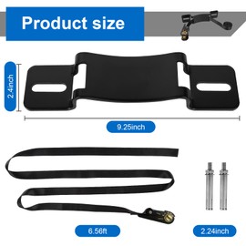 Zhichen star 2PCS Propane Tank Holder & Mount， Secure Ratchet Strap Design， Steel Wall-Mounted Bracket for Oxygen, Nitrogen, & Expansion Tanks， for mounting Various Gas cylinders (Black)