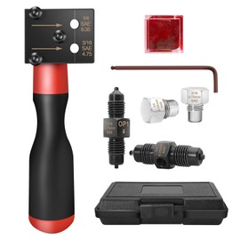 RUIZHI Brake Line Flaring Device for DIN Flaring, Double Head Flaring Device Brake Line Car Set for 4.75 mm and 6.35 mm Car Brake Lines, Ideal for Hydraulic Car Brake Systems