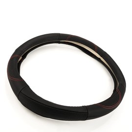 LST Lenkrachoner Lenkradbezug Abdeckung Ø 38x9cm / 15x3,5 Zoll schwarz rot