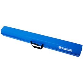 Signature Fitness 8 FT Folding Balance Beam Gymnastics Floor Beam with Anti-Slip Bottom and Carrying Handles, Blue