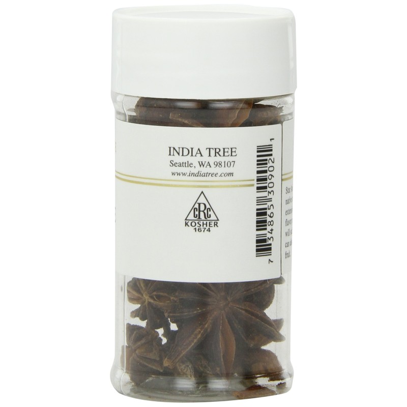 India Tree Star Anise, .65 oz (Pack of 3)