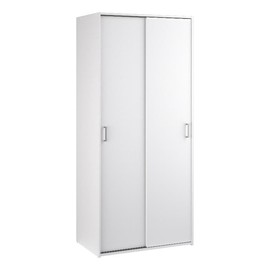 Tvilum 2 Sliding Doors, White Wardrobe