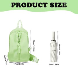 FuninCrea Crossbody Bag Women's 3-Layer Zip Pocket Shoulder Bag Women's Neck Pouch Multiple Use Sling Bag Women's Lightweight with Adjustable Padded Strap, black