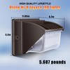 Juyace 150W LED Wall Pack Light with Dusk to Dawn