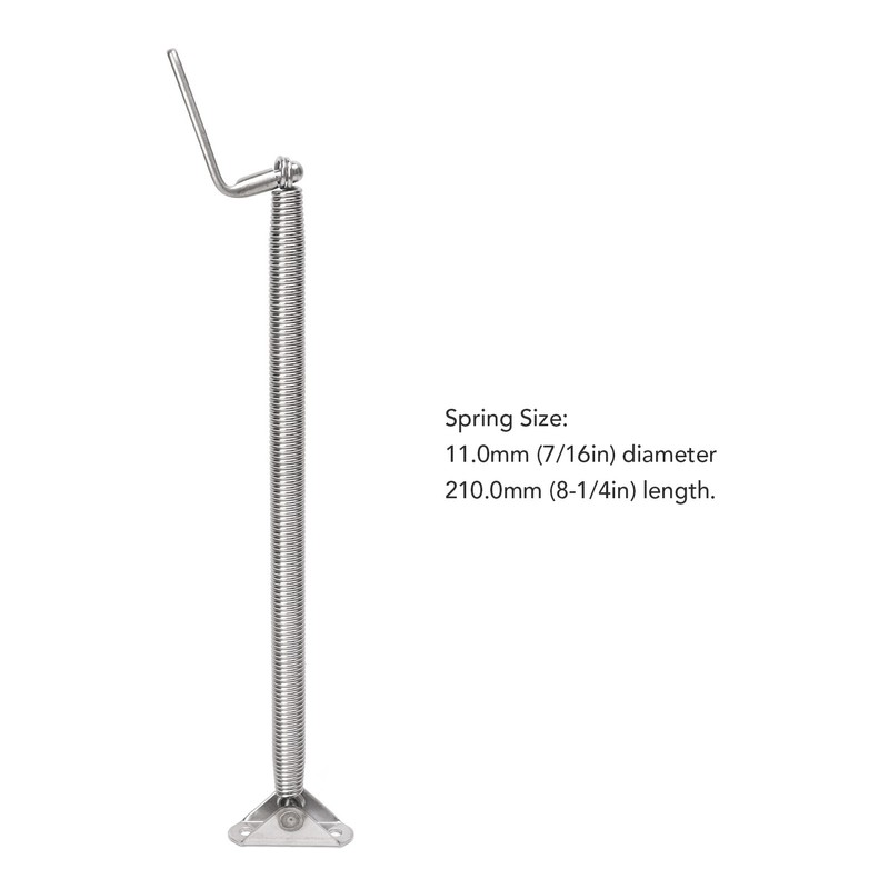 2pcs Hatch Support Spring 304 Stainless Steel 8 1/4in for