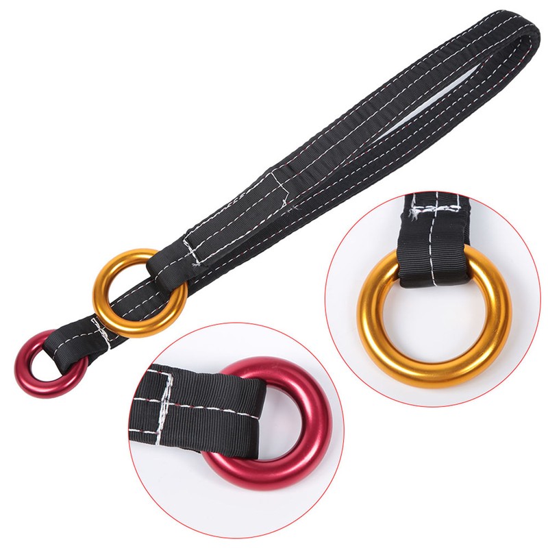 120CM Outdoor Climbing Tree Rescue Wire Lanyard with Two Hanging