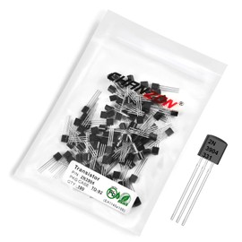 Chanzon 2N3904 TO-92 NPN Power BJT Bipolar Junction Transistor (Pack of 100pcs)