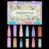 AMiLHiTon 288 formas de uñas dobles para gel constructor y