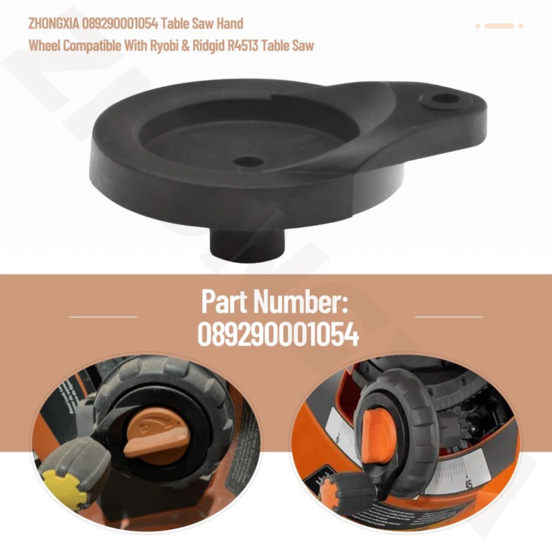 ZHONGXIA 089290001054 Table Saw Hand Wheel Compatible With Ryobi &