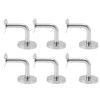 6 Pcs Wall Handrail Bracket 304 Stainless Steel Strong Bearing