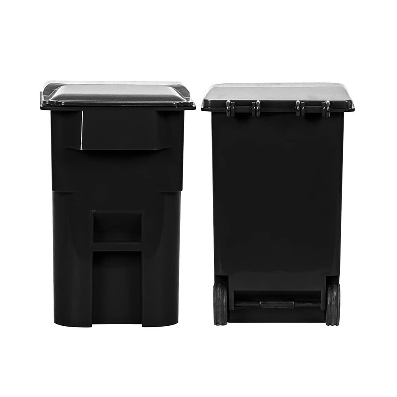 Set of 4 Mini Trash & Recycling Cans with Lid