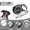 DOKI Retractable Dog Lead, 5m/16FT Reflective Strong Nylon Tape Ribbon