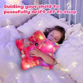 BSTAOFY 13‘’ Creative LED Musical Glow Twinkle Star Lullaby Light up Stuffed Animal Toys Soothe Kids Emotions Birthday Christmas for Toddlers Kids