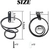 NSBELL 6PCS Spiral Wall Mounted Wine Rack, Metal Bottle Display