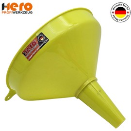 Hero Plastic Funnel, General Purpose Funnel, Large Diameter 25 cm, Fuel Funnel with Strainer, Oil Funnel, Petrol Funnel, Diesel Funnel, Water Funnel, Watering Funnel, Oil, Petrol, Diesel Water