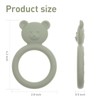Dirbabi Silicone Baby Teether, Teething Toy Ring for Babies, Easy