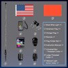 AddSafety 3FT Nav Lights for Boat, Plug-in Base Chasing Color