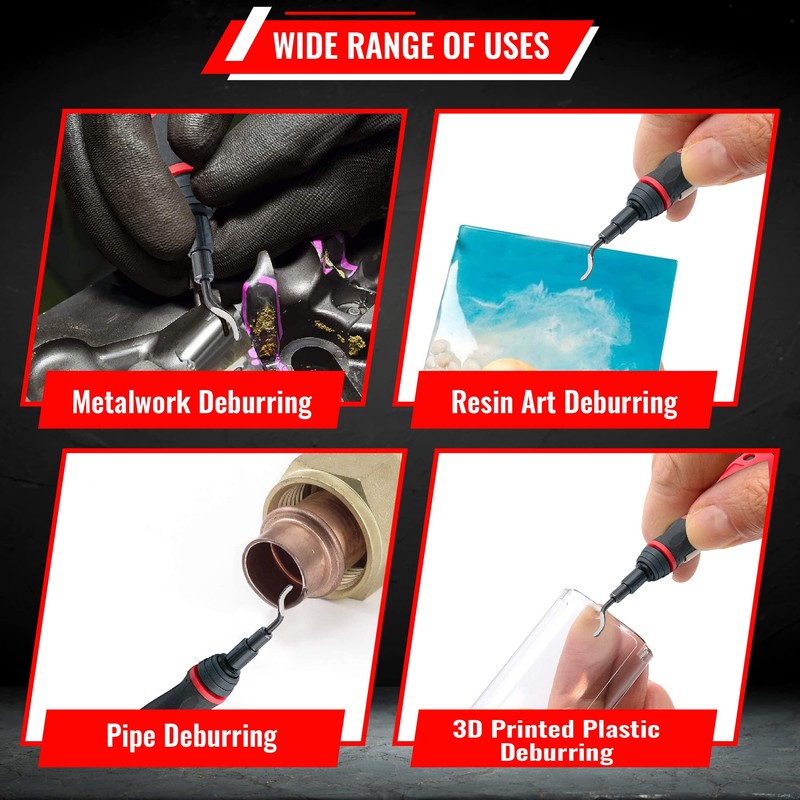 AFA Tooling - Extendable Neck Deburring Tool with 16 Extra