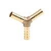 sourcing map 8 mm brass hose nozzle, hose fitting, Y-shaped