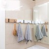 YunNasi Bamboo Coat Rack with Foldable Hooks Wall Coat Rack