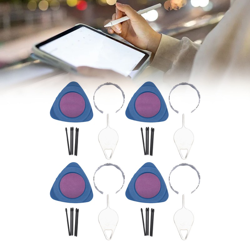 4 Set Replacement Touch Stylus Tips with Mounting Tool Needle